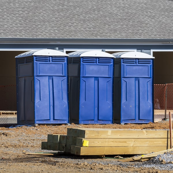 is there a specific order in which to place multiple porta potties in Mentmore New Mexico